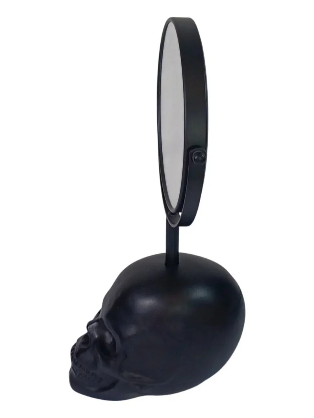 Dolls Kill Black Skull Skeleton Adjustable Vanity Mirror 14.75 X 8 3X Magnifying